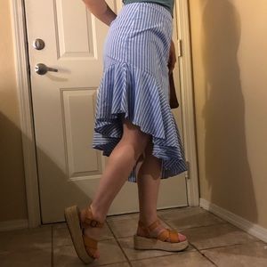 Gianni Bini Asymmetrical Midi Skirt